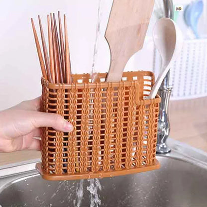 DecorBites™ Kitchen Utensil Cutlery Organizer for Spoon Fork Knife Chopstick Holder