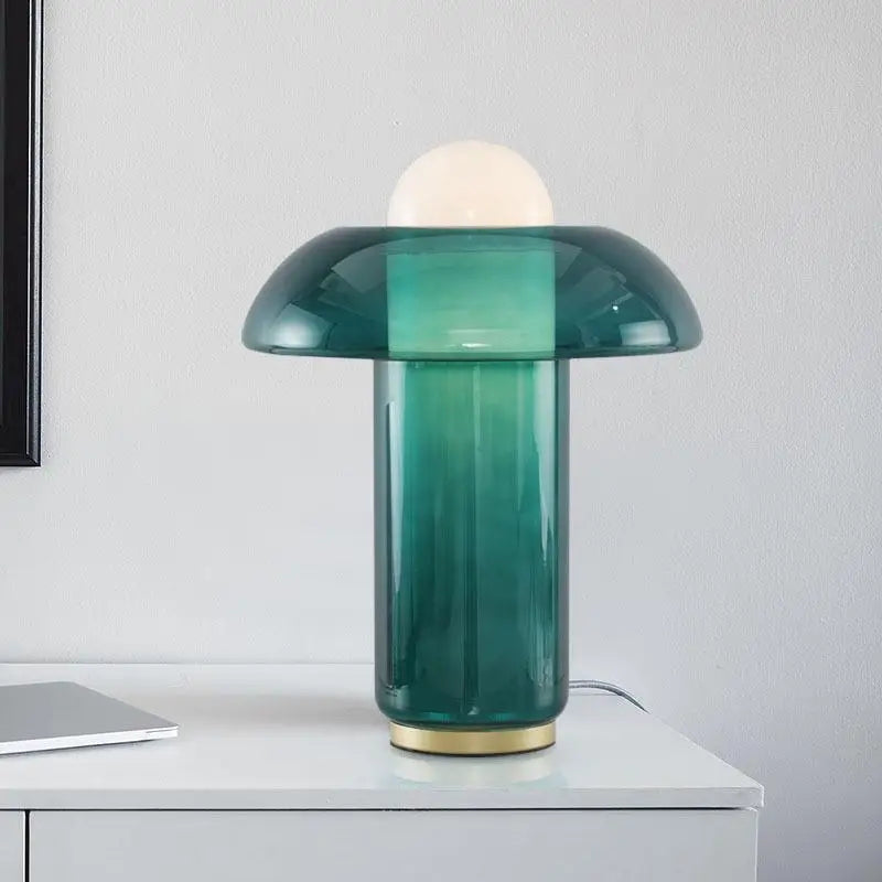 Decorbites™ Grüne Glas-Schreibtischlampe für nordisches Stil-Wohnzimmer- und Schlafzimmer-Dekor