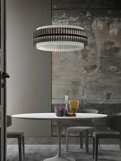 DecorBites™ Crystal Chandelier: Elegant Dimmable LED Light Fixture for Living Room & Dining Décor