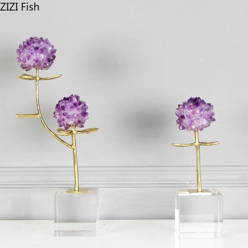 DecorBites™ Crystal Flower Branch Desk Ornament