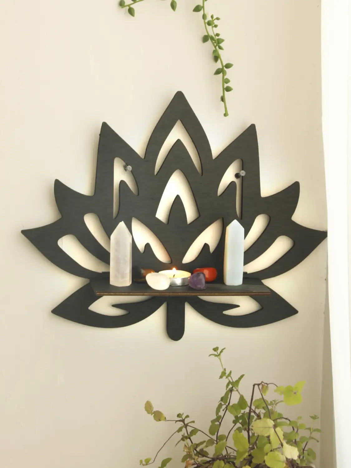 DecorBites™ Lotus Floating Wall Shelf - Multi-Style Home Decor