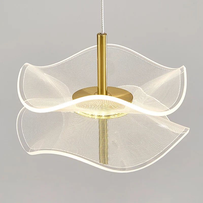 DecorBites™ Lotus Leaf Pendant Lights: LED Art Chandelier for Restaurant and Bedroom