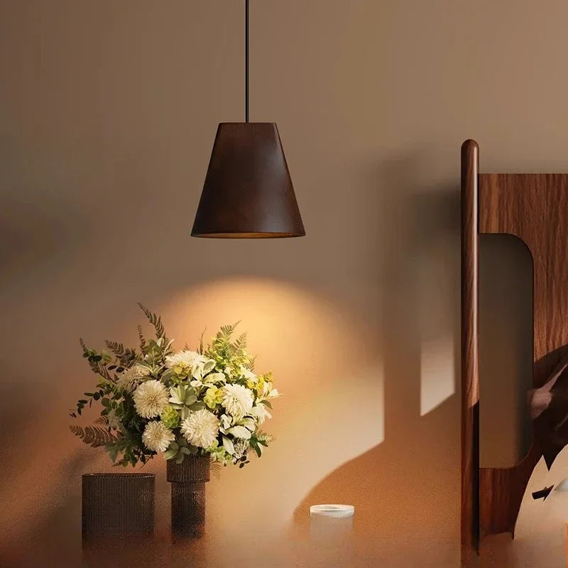 ثريا خشبية قابلة للتعديل من DecorBites™ لغرفة الطعام، وغرفة المعيشة، والسلالم