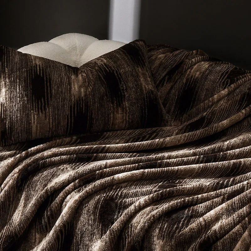 بطانية DecorBites™ المريحة على شكل أرنب صناعي مخملي من مخمل الحليب لتزيين الأريكة الفردية والقيلولة