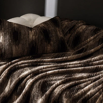 بطانية DecorBites™ المريحة على شكل أرنب صناعي مخملي من مخمل الحليب لتزيين الأريكة الفردية والقيلولة