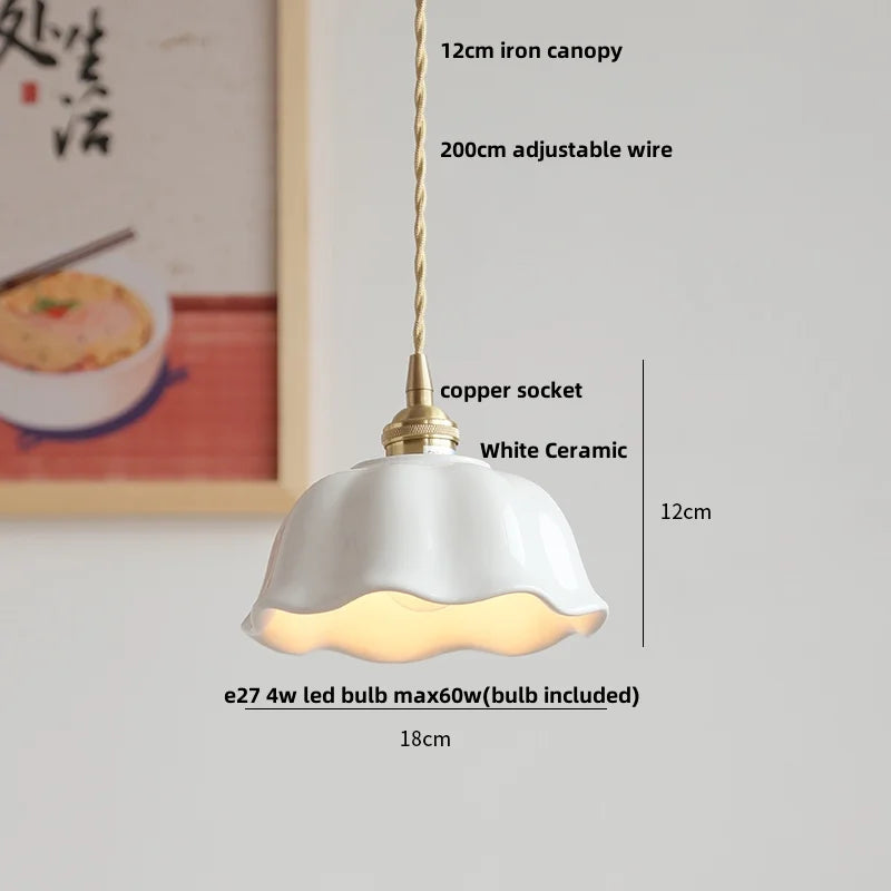 DecorBites™ Clear Glass LED Pendant Lamp Modern Nordic Style Adjustable Hanging Light
