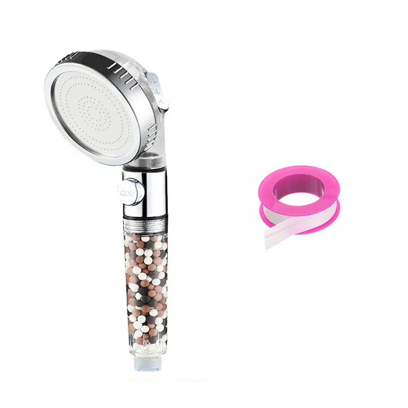 DecorBites™ High Pressure Shower Head Set with Metal Panel and Negative Ion Filter