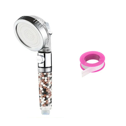 DecorBites™ High Pressure Shower Head Set with Metal Panel and Negative Ion Filter