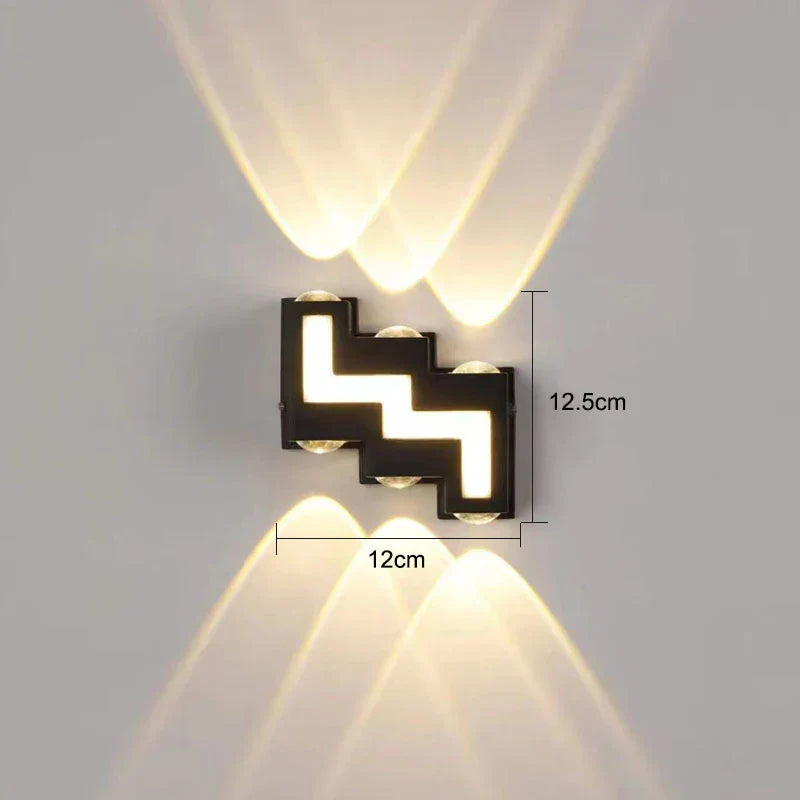 DecorBites™ IP65 LED Wall Lamp for Indoor/Outdoor Waterproof Garden Lighting