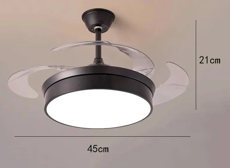 DecorBites™ Kids Bedroom Ceiling Fan with Remote Control & LED Light