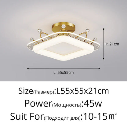 DecorBites™ LED Ceiling Lights: Modern Minimalist Indoor Lighting for Bedroom, Dining Room, and Study