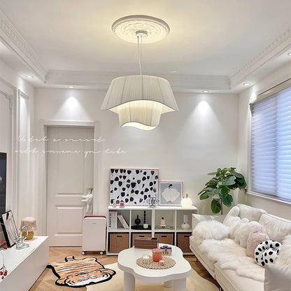 Decorbites™ Sahne Wind Fabric LED Hängelampe - Vintage Nordisch Minimalistisches Wohnraumdekoration