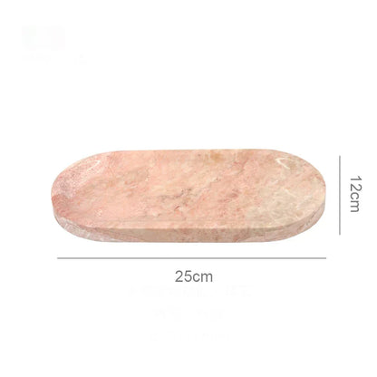 DecorBites™ Calacatta Marble Vanity Tray for Perfume Candles Jewelry Luxury Home Decor