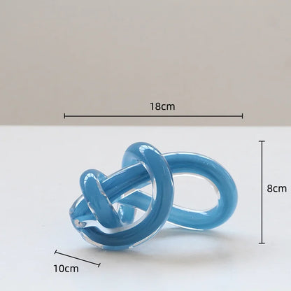 ديكورات منزلية من ديكوربايتس™ بعقدة خيط زجاجية هندسية