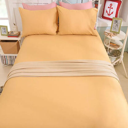 DecorBites™ Cotton Fitted Sheet: Soft & Durable, Queen/King Size, Elastic Band, Skin-Friendly