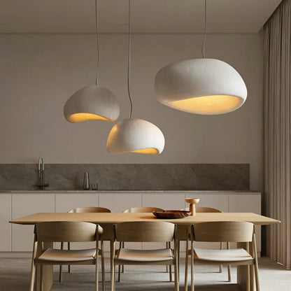DecorBites™ Handmade Wabi Sabi Chandelier LED Pendant Lamp for Nordic Restaurant Island