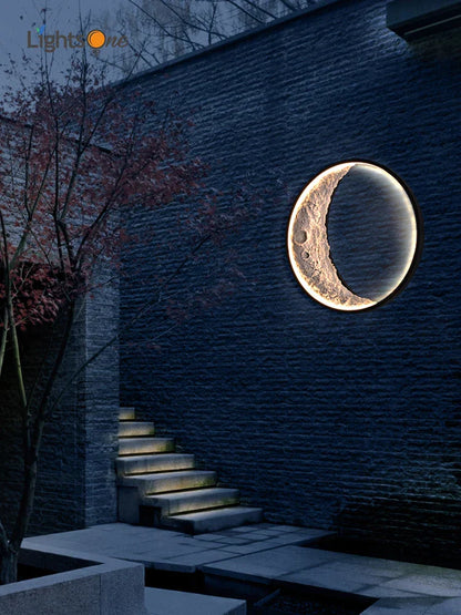 Lámpara de pared DecorBites™ Crescent para iluminación interior y exterior de terrazas, jardines y paisajes