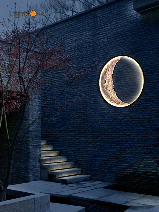 Lámpara de pared DecorBites™ Crescent para iluminación interior y exterior de terrazas, jardines y paisajes