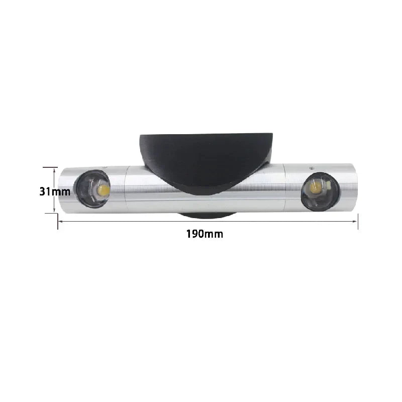 مصباح حائطي DecorBites™ قابل للتعديل برأسين دوارين لغرفة النوم وغرفة المعيشة