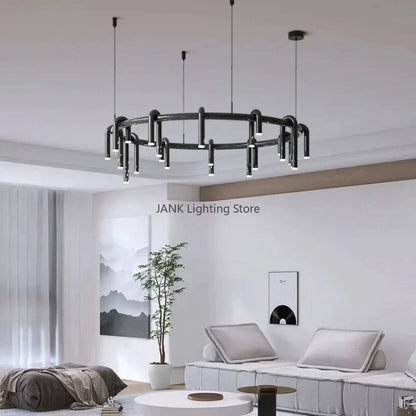 DecorBites™ Circular Ring Pendant Lights - LED Chandelier for Home Living Room & Restaurant