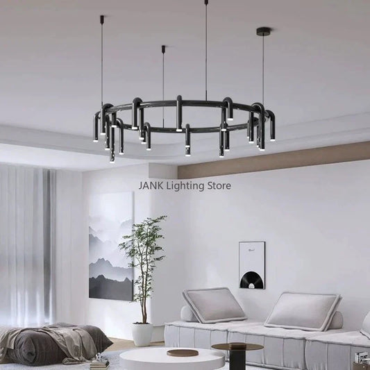 DecorBites™ Circular Ring Pendant Lights - LED Chandelier for Home Living Room & Restaurant
