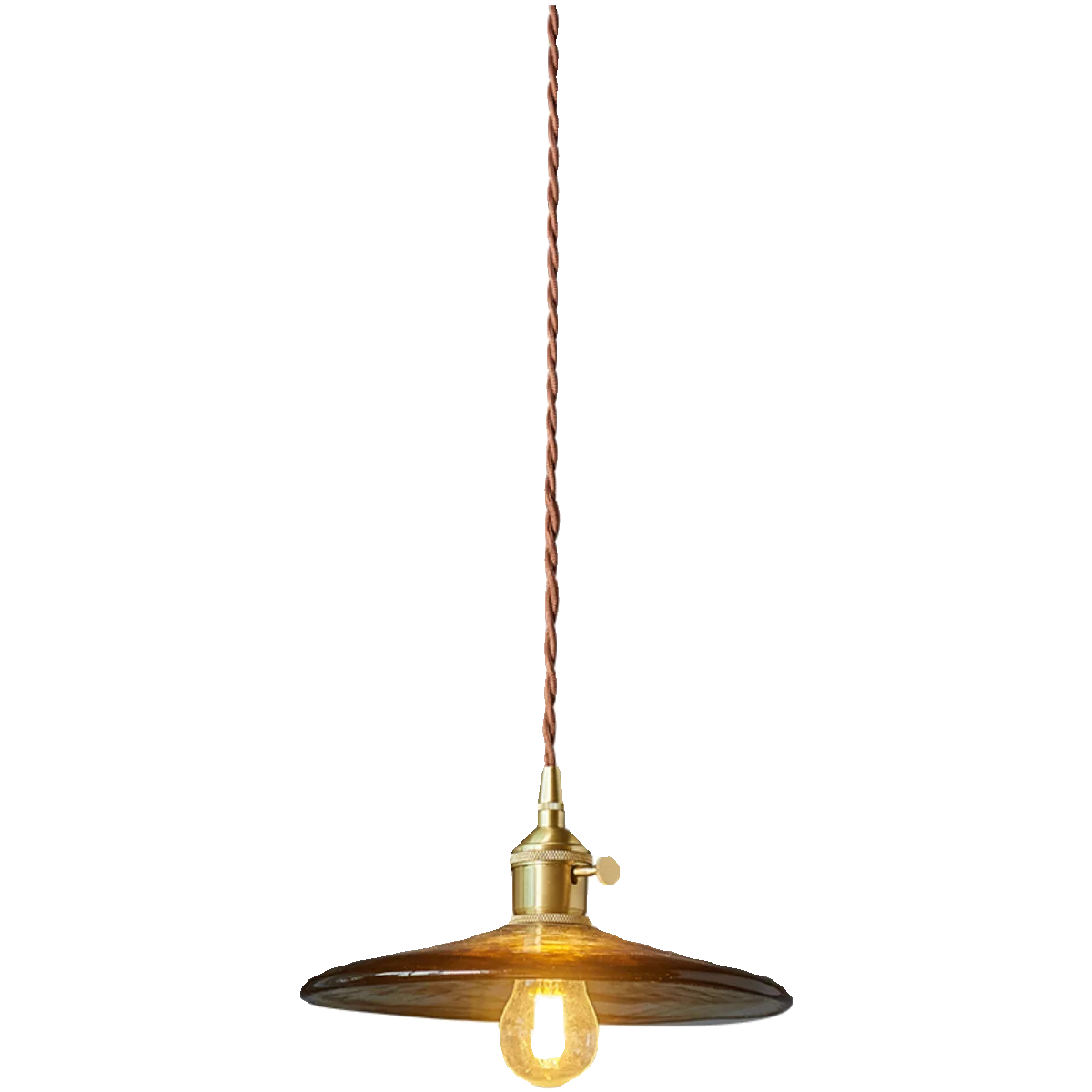 Lámpara colgante de vidrio ámbar LED Decorbites™ - Estilo vintage americano para la decoración del hogar