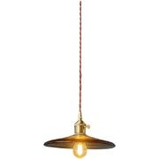 Lámpara colgante de vidrio ámbar LED Decorbites™ - Estilo vintage americano para la decoración del hogar