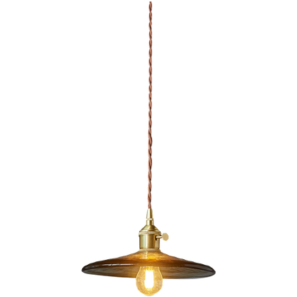 Lámpara colgante de vidrio ámbar LED Decorbites™ - Estilo vintage americano para la decoración del hogar