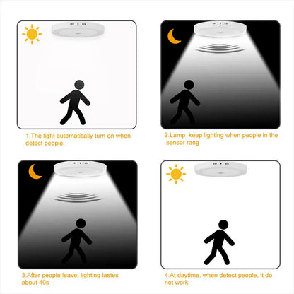 DecorBites™ Induction LED Ceiling Light Sensor Smart Room Lamp