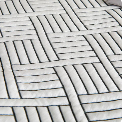 مرتبة DecorBites™ Cooling Ice Bean Mesh المطرزة من مادة ناعمة مناسبة للأم والطفل