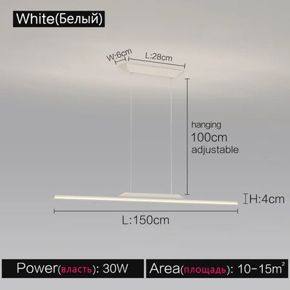 ثريا DecorBites™ Black Line: تصميم صالون أنيق، إضاءة فاخرة للمنزل والمطعم