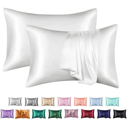 Decobites Luxe Rayon Pillowcase: Silky Smooth Satin Pillow Cover for Premium Comfort