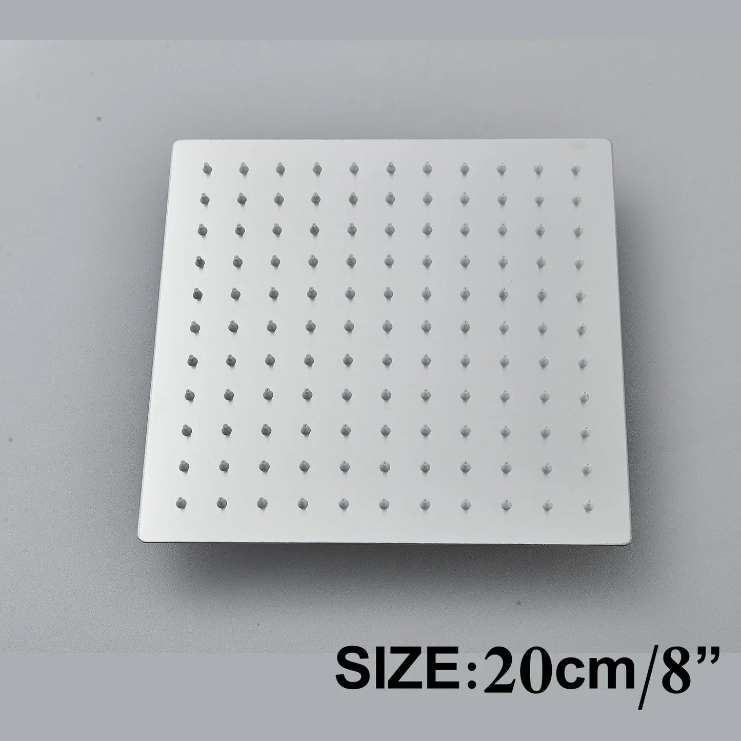 DecorBites™ 12" Matte Black Rainfall Shower Head Set with Shower Arm