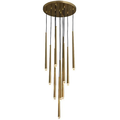 DecorBites™ Gold Led G9 Pendant Chandelier for Modern Villa Stairs & Home Decor