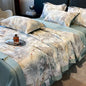 Decobites Luxury Floral Summer Quilt Comforter - Soft, Skin-Friendly & Machine Washable