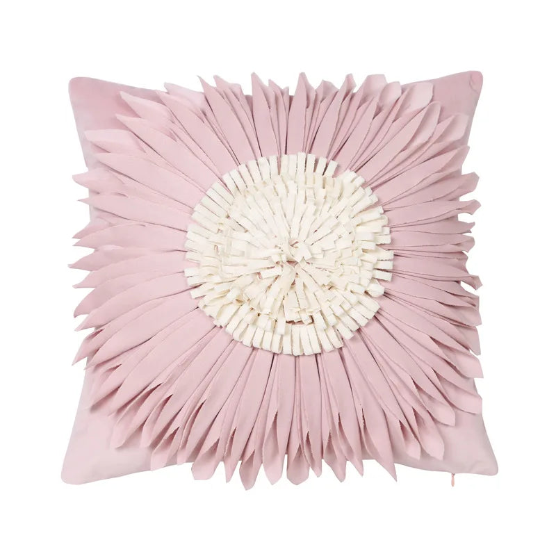 DecorBites™ Daisy Sunflower Plush Pillowcase 3D Floral Velvet Cushion Cover Home Decor