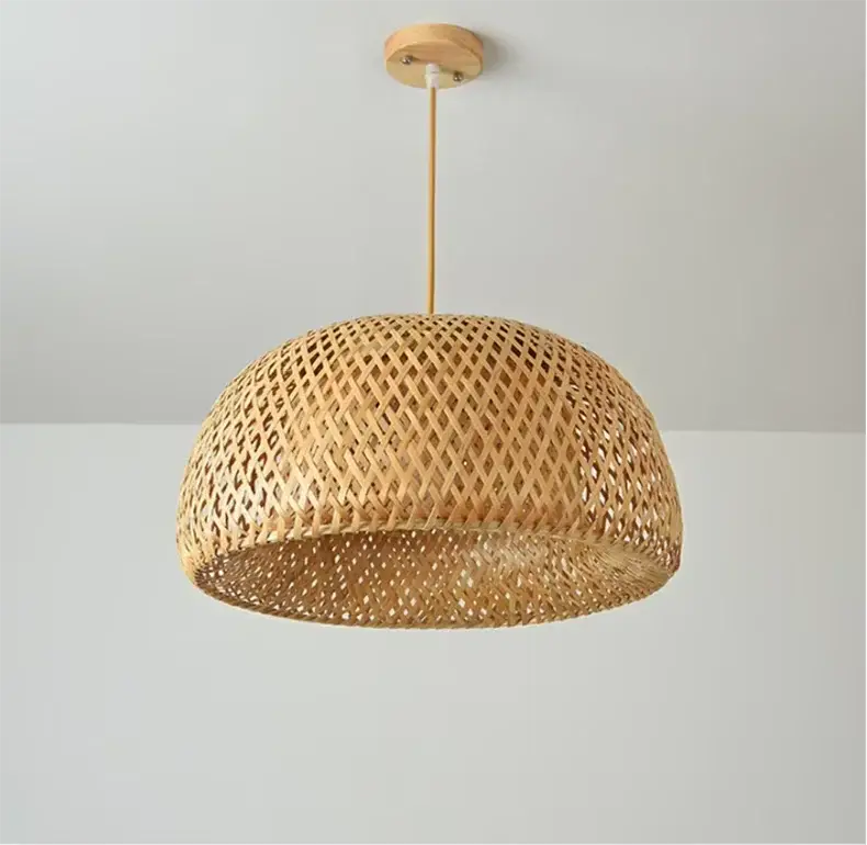 DecorBites™ Handcrafted Chinese Bamboo Pendant Lamp