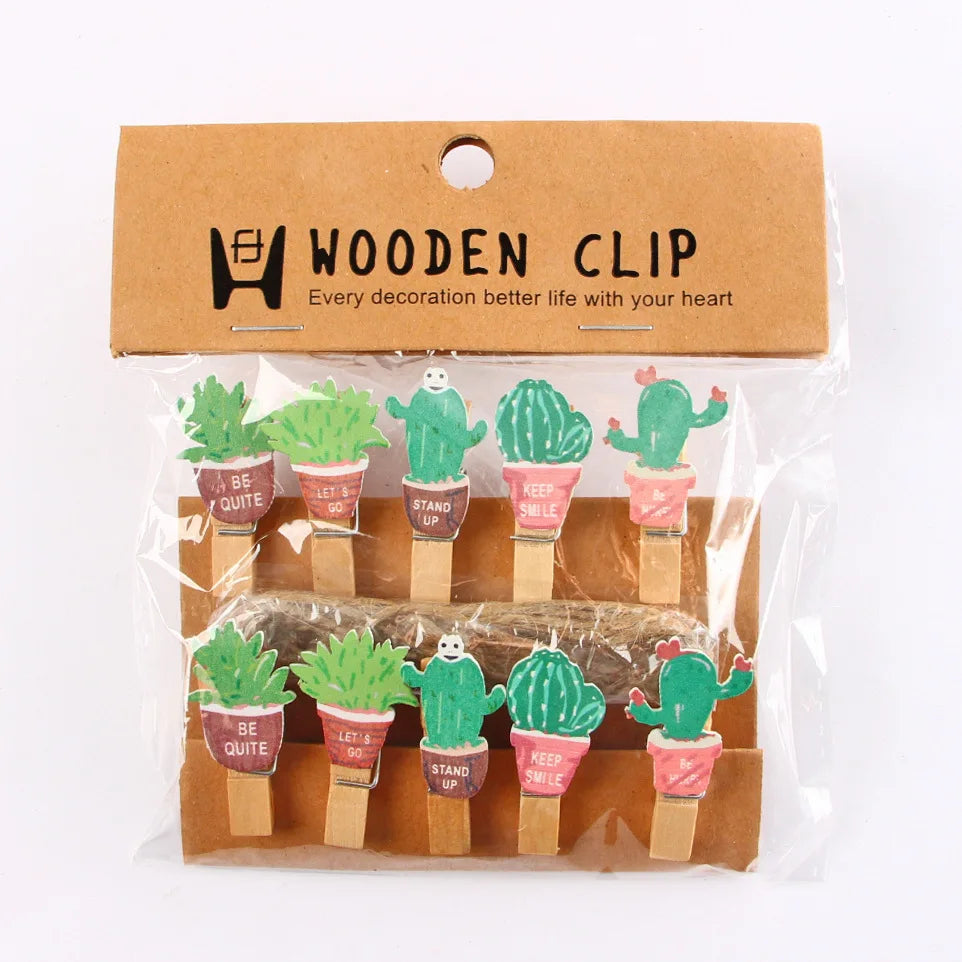 مشابك خشبية صغيرة من DecorBites™، 50 قطعة، لتزيين الصور والحرف اليدوية، مشابك غسيل صغيرة مقاس 25 مم