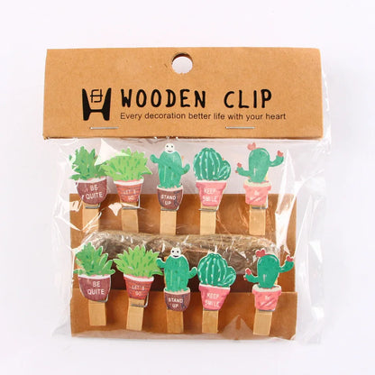 مشابك خشبية صغيرة من DecorBites™، 50 قطعة، لتزيين الصور والحرف اليدوية، مشابك غسيل صغيرة مقاس 25 مم