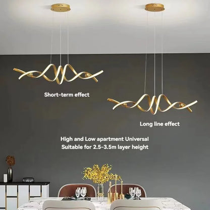Minimalist White Linear LED Pendant Light