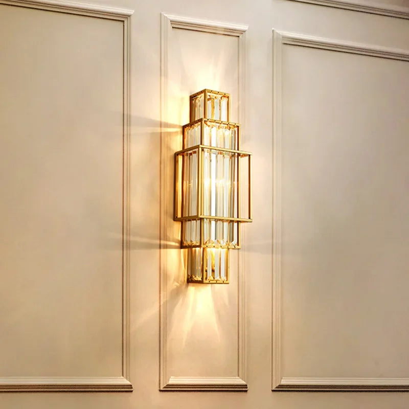 DecorBites™ Glass Crystal Wall Lamp Modern Minimalist Luxury Indoor Lighting