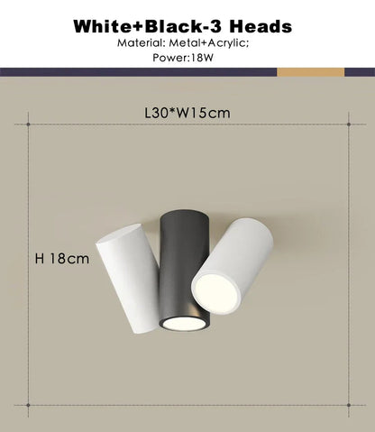 DecorBites™ كشاف سقف LED مربع قابل للتعتيم بقوة 22 واط للإضاءة الداخلية