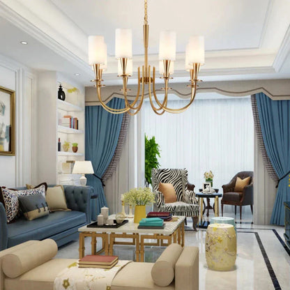 ثريا سقف نحاسية من DecorBites™ لغرفة المعيشة والمطبخ وغرفة النوم وإضاءة