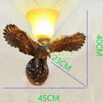DecorBites™ Eagle Crystal LED Wall Lamp for Nordic Modern Style Bedrooms & Living Rooms