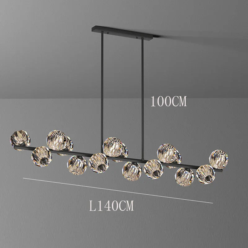 ثريا كريستال DecorBites™‎ معلقة لغرفة المعيشة وغرفة الطعام بديكور فاخر