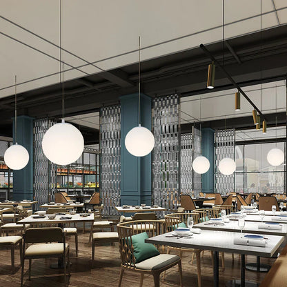 DecorBites™ Glass Ball Pendant Lights: Elegant Globe Hanging Lamps for Home, Restaurant & Bar.