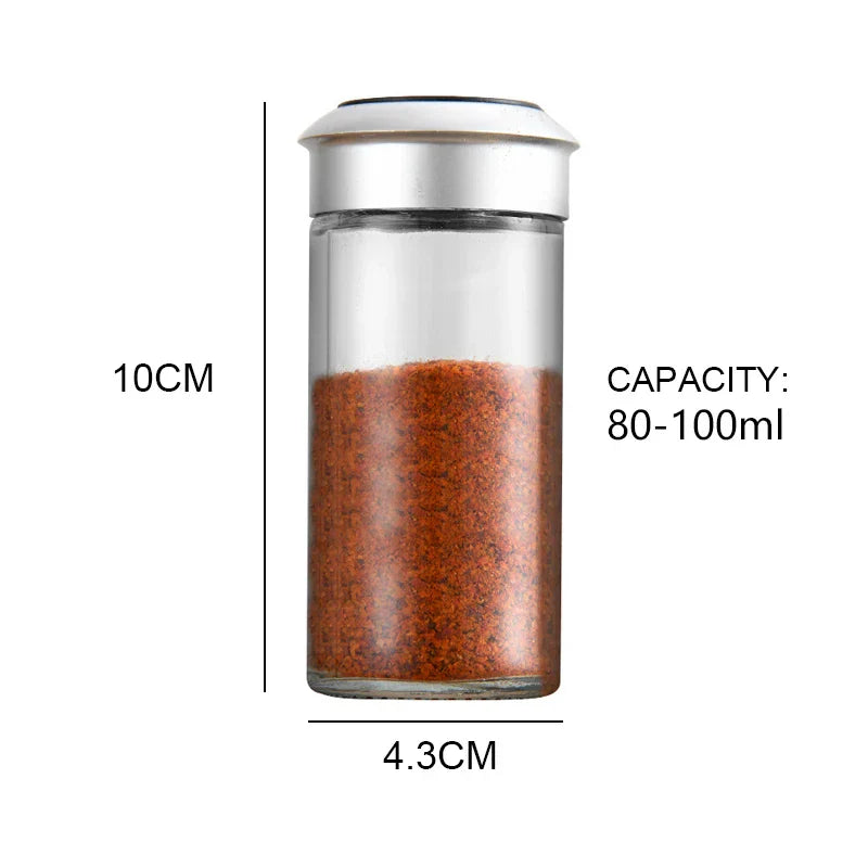 DecorBites™ Rotating Spice Jar Seasoning Bottle for Kitchen Storage