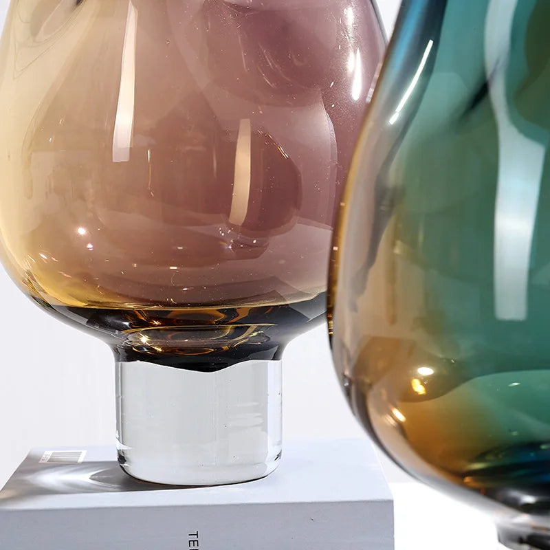 DecorBites™ Gradient Glass Vase Flower Arrangement Home Decor Bouquet Vaseäß