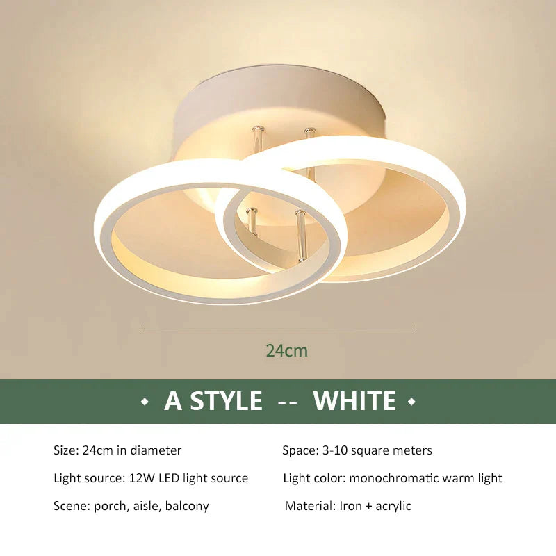 Decorbites™ Lámpara de Techo LED Moderna de Araña para Dormitorio, Decoración Interior, Iluminación de Montaje Superficial