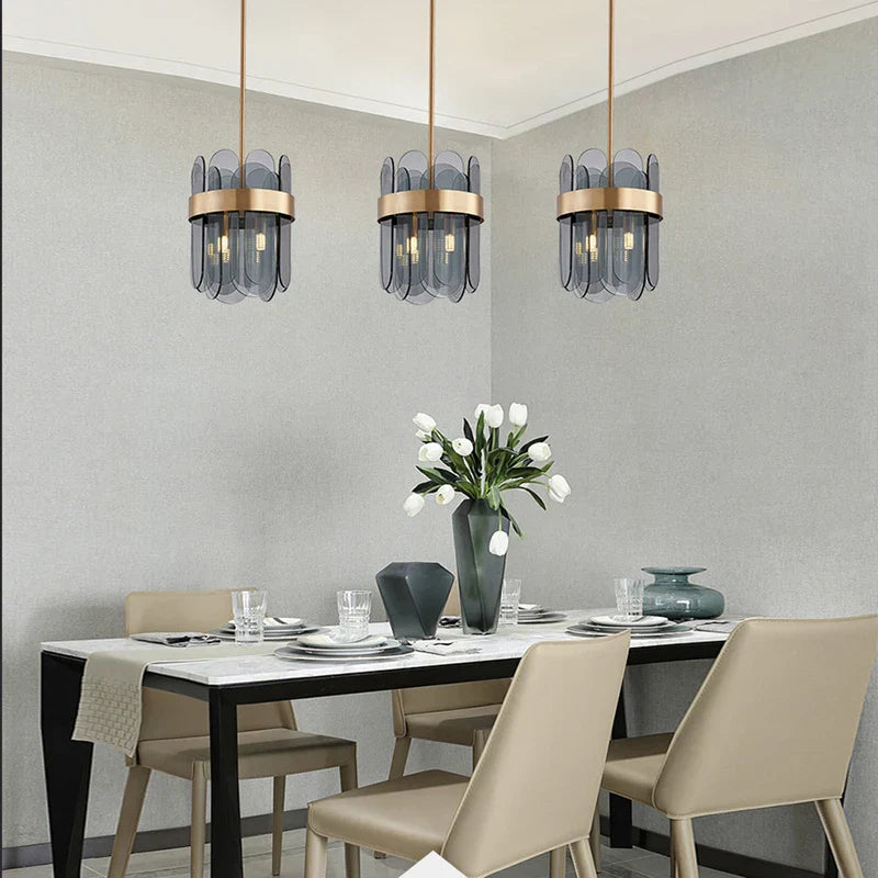 DecorBites™ Glass Chandelier for Ceiling: Elegant Lighting Solution for Dining Table